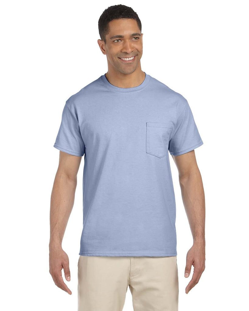 Gildan-G230-Ultra Cotton Pocket T Shirt-LIGHT BLUE