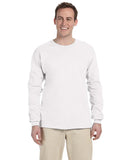 Gildan-G240-Ultra Cotton Long Sleeve T Shirt-WHITE