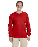 Gildan-G240-Ultra Cotton Long Sleeve T Shirt-RED