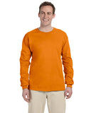 Gildan-G240-Ultra Cotton Long Sleeve T Shirt-S ORANGE