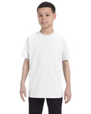 Gildan-G500B-Youth Heavy Cotton T Shirt-WHITE
