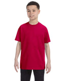 Gildan-G500B-Youth Heavy Cotton T Shirt-GARNET