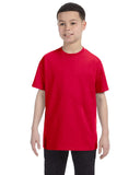 Gildan-G500B-Youth Heavy Cotton T Shirt-RED