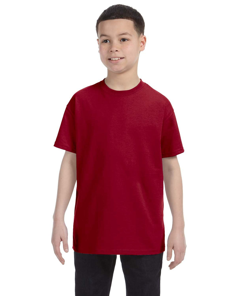 Gildan-G500B-Youth Heavy Cotton T Shirt-CARDINAL RED