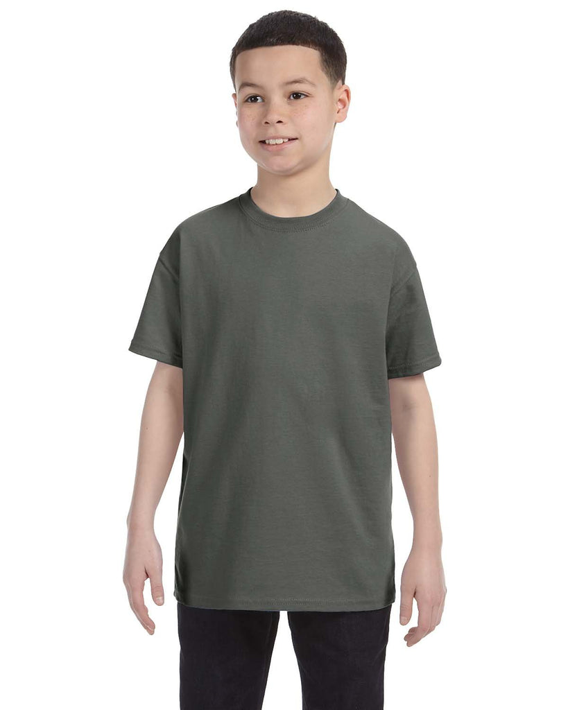 Gildan-G500B-Youth Heavy Cotton T Shirt-MILITARY GREEN