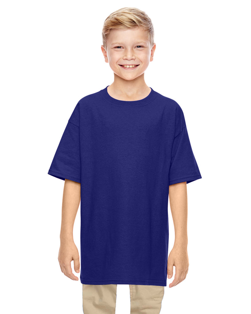 Gildan-G500B-Youth Heavy Cotton T Shirt-NEON BLUE