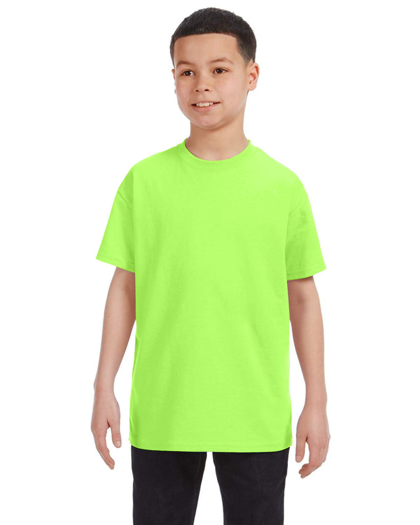 Gildan-G500B-Youth Heavy Cotton T Shirt-NEON GREEN
