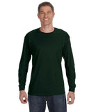 Gildan-G540-Heavy Cotton Long Sleeve T Shirt-FOREST GREEN