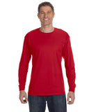 Gildan-G540-Heavy Cotton Long Sleeve T Shirt-RED
