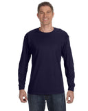 Gildan-G540-Heavy Cotton Long Sleeve T Shirt-NAVY