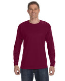 Gildan-G540-Heavy Cotton Long Sleeve T Shirt-MAROON