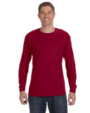 Gildan-G540-Heavy Cotton Long Sleeve T Shirt-CARDINAL RED