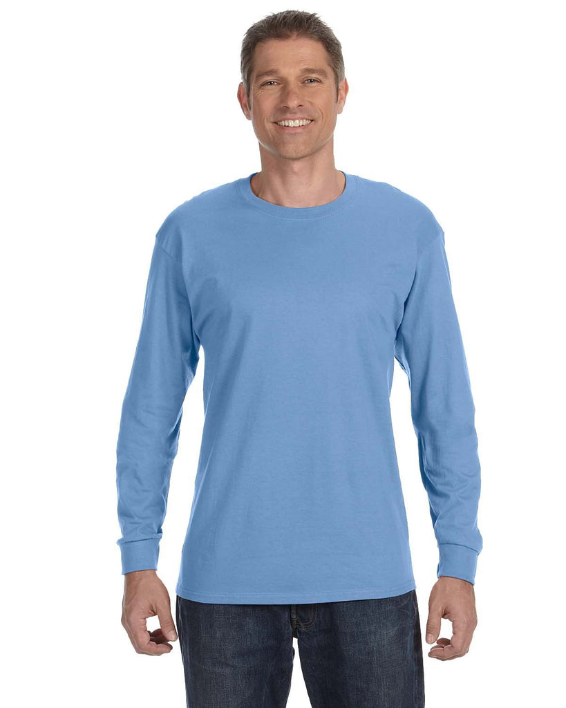 Gildan-G540-Heavy Cotton Long Sleeve T Shirt-CAROLINA BLUE