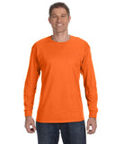 Gildan-G540-Heavy Cotton Long Sleeve T Shirt-S ORANGE