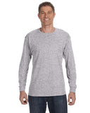 Gildan-G540-Heavy Cotton Long Sleeve T Shirt-SPORT GREY