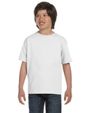 Gildan-G800B-Youth T Shirt-WHITE