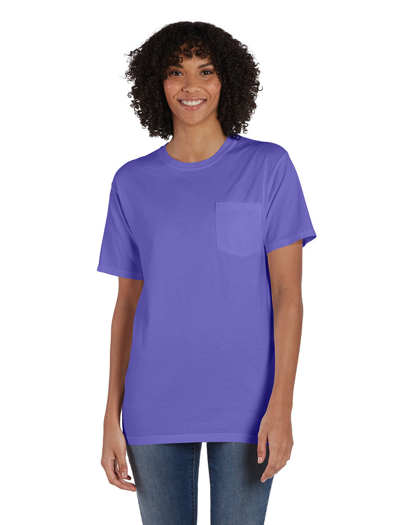 ComfortWash by Hanes-GDH150-Garment Dyed T Shirt With Pocket-LAVENDER