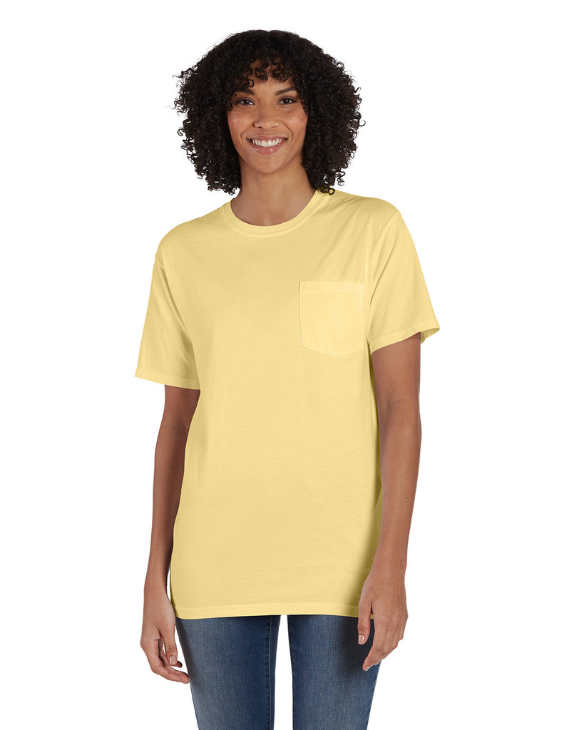 ComfortWash by Hanes-GDH150-Garment Dyed T Shirt With Pocket-SUMMER SQUASH