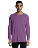 ComfortWash by Hanes-GDH200-Garment Dyed Long Sleeve T Shirt-PURPLE PLM RAISN
