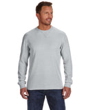 J America-JA8241-Vintage Zen Thermal Long Sleeve T Shirt-CEMENT