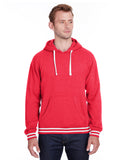 J America-JA8649-Relay Hooded Sweatshirt-RED
