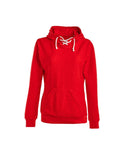 J America-JA8694-Sport Lace Scuba Hooded Sweatshirt-RED