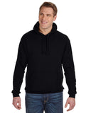 J America-JA8815-Tailgate Fleece Pullover Hooded Sweatshirt-BLACK