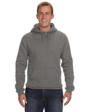 J America-JA8824-Premium Fleece Pullover Hooded Sweatshirt-CHARCOAL HEATHER
