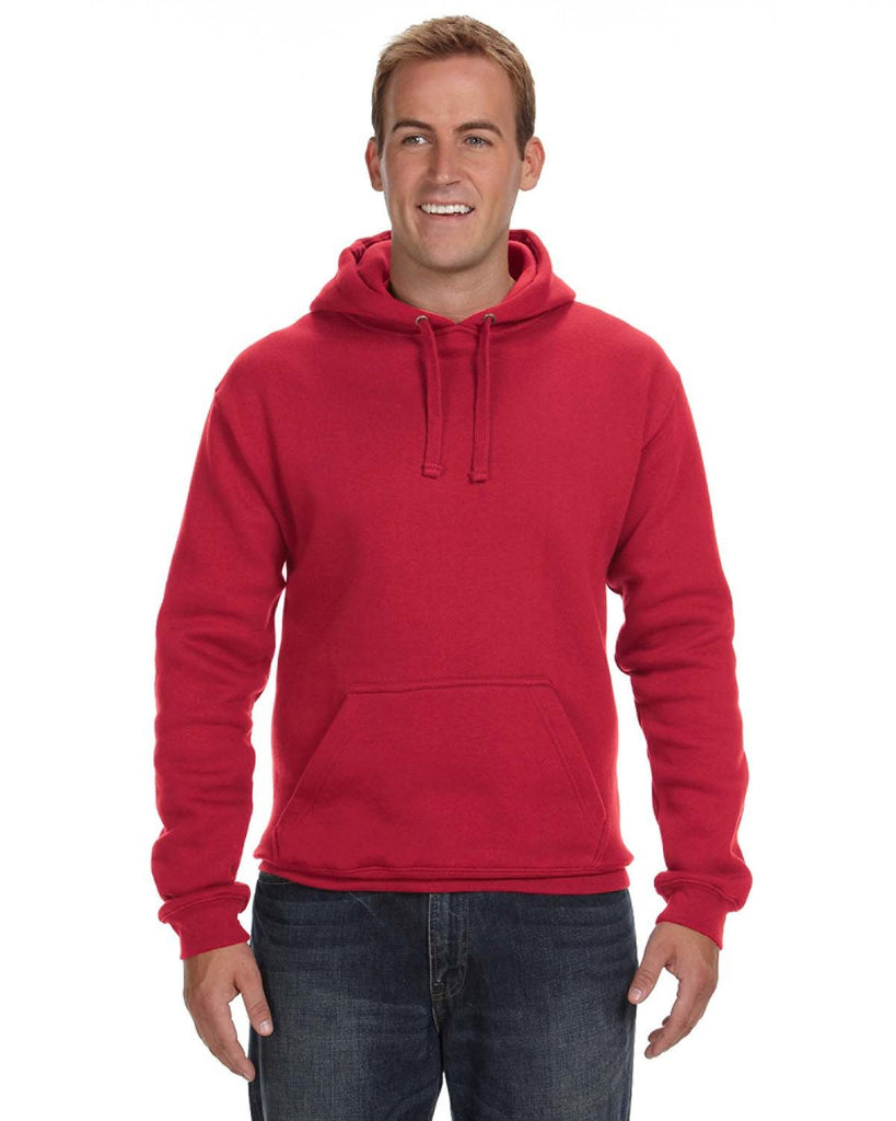 J America-JA8824-Premium Fleece Pullover Hooded Sweatshirt-RED