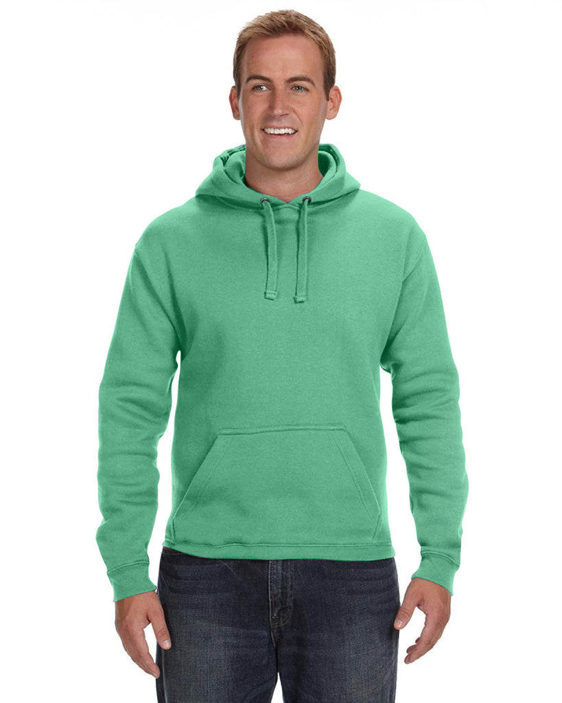 J America-JA8824-Premium Fleece Pullover Hooded Sweatshirt-KELLY GREEN