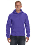 J America-JA8824-Premium Fleece Pullover Hooded Sweatshirt-PURPLE