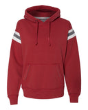 J America-JA8847-Vintage Athletic Hooded Sweatshirt-SIMPLY RED