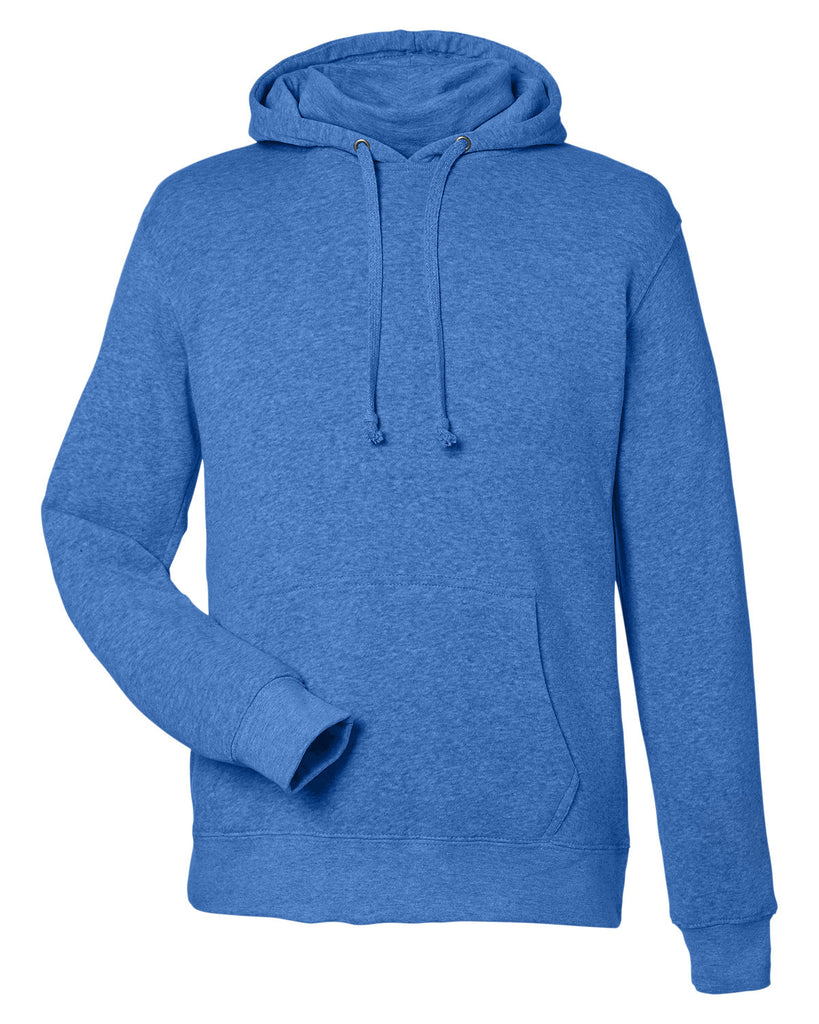 J America-JA8879-Gaiter Pullover Hooded Sweatshirt-COOL ROYAL HTHR