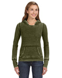J America-JA8912-Zen Pullover Fleece Hooded Sweatshirt-TWISTED OLIVE