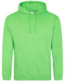 Just Hoods By AWDis-JHA001-80/20 Midweight College Hooded Sweatshirt-LIME GREEN