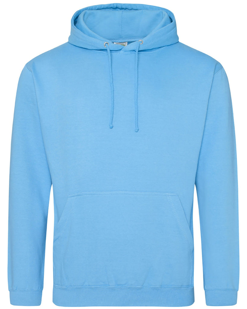 Just Hoods By AWDis-JHA001-80/20 Midweight College Hooded Sweatshirt-HAWAIIAN BLUE