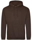 Just Hoods By AWDis-JHA001-80/20 Midweight College Hooded Sweatshirt-HOT CHOCOLATE