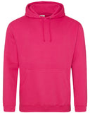 Just Hoods By AWDis-JHA001-80/20 Midweight College Hooded Sweatshirt-HOT PINK