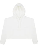 Just Hoods By AWDis-JHA016-Girlie Cropped Hooded Fleece With Pocket-ARCTIC WHITE