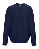 Just Hoods By AWDis-JHA030-80/20 Midweight College Crewneck Sweatshirt-FRENCH NAVY