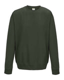 Just Hoods By AWDis-JHA030-80/20 Midweight College Crewneck Sweatshirt-OLIVE GREEN