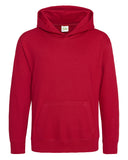 Just Hoods By AWDis-JHY001-80/20 Midweight College Hooded Sweatshirt-FIRE RED