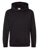 Just Hoods By AWDis-JHY001-80/20 Midweight College Hooded Sweatshirt-JET BLACK