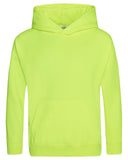 Just Hoods By AWDis-JHY004-Electric Pullover Hooded Sweatshirt-ELECTRIC YELLOW