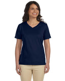 LAT-L-3587-Premium Jersey V Neck T Shirt-NAVY
