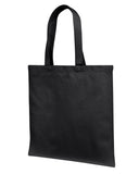 Liberty Bags-LB85113-Cotton Canvas Tote Bag With Self Fabric Handles-BLACK