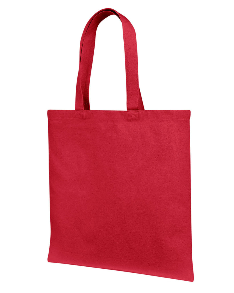Liberty Bags-LB85113-Cotton Canvas Tote Bag With Self Fabric Handles-RED