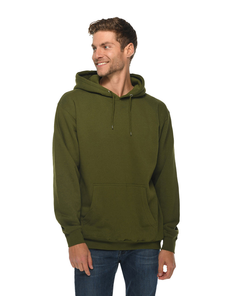 Lane Seven-LS14001-Premium Pullover Hooded Sweatshirt-ARMY GREEN