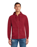 Lane Seven-LS14003-Premium Full Zip Hooded Sweatshirt-BURGUNDY