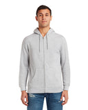 Lane Seven-LS14003-Premium Full Zip Hooded Sweatshirt-HEATHER GREY